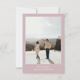 Reserve A Data Simples Texto Elegante de Cor e Foto Save The Date