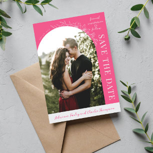 Reserve A Data Simplicidade Floral 1 Save The Date Cravo