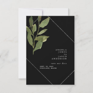 Reserve A Data Simplicidade & Verdura Casamento Preto