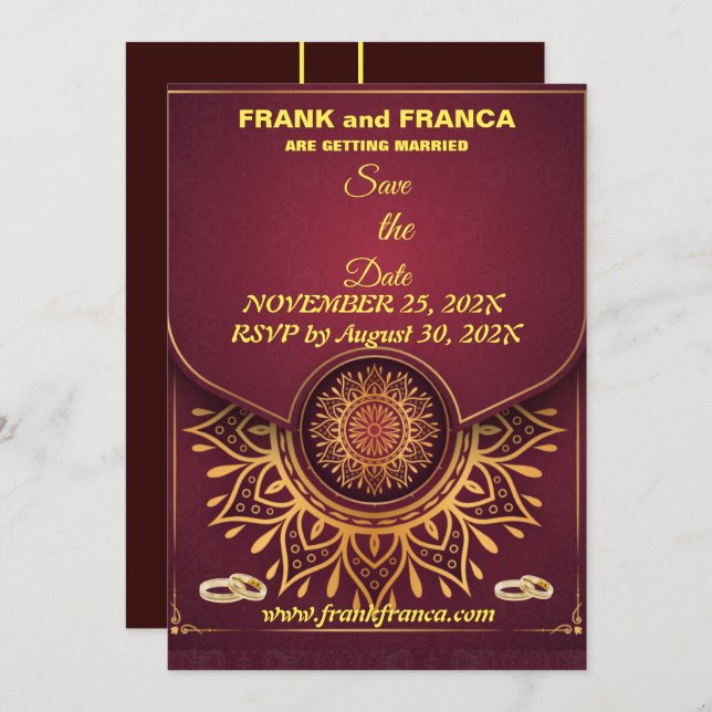 Reserve A Data Skaymarts | Mandala Caligráfico Único Sav (Frente/Verso)