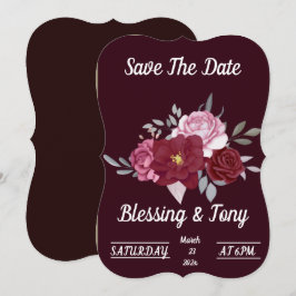 Reserve A Data Skaymarts | Maroon Red Floral Salvar a Data