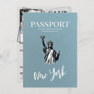 Reserve A Data Slate Blue Nova Iorque Passport Salvar Data