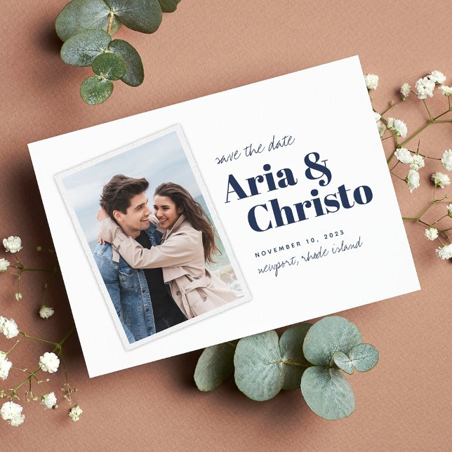 Reserve A Data Snapshot Moderno | Foto vertical (Criador carregado)