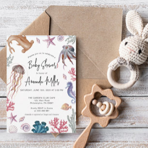 Reserve A Data Sob o Chá de fraldas marinho