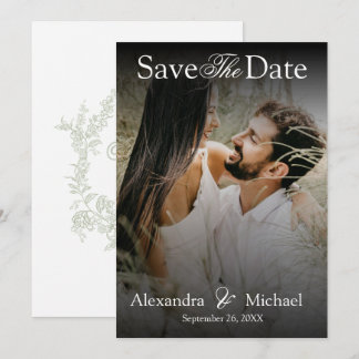 Reserve A Data Sobreposição de Foto de Roteiro Elegante Moderno