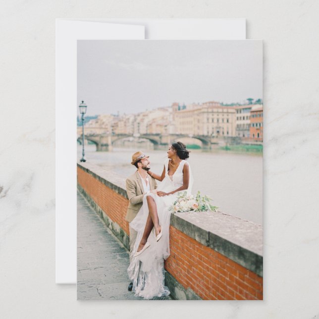 Reserve A Data Sobreposição de Foto para Vellum 5x7 (Frente)