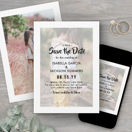Reserve A Data Sobreposição de Tipografia Elegante Casamento Foto