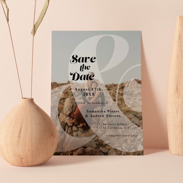 Reserve A Data Sobreposição moderna de suportes 2 fotos guardam a (Criador carregado)