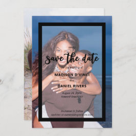 Reserve A Data Sobreposição Opaca De Semi Fotografada Com Mão Sal