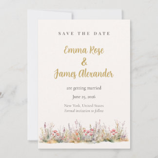 Reserve A Data Soft Pink Minimalist Floral Wedding Save The Date