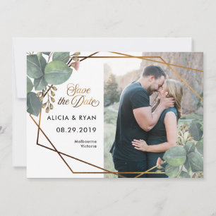 Reserve A Data Solteiro foto eucalyptus geo frame salvar a data