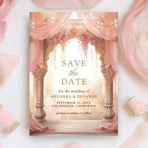 Reserve A Data Sonho Rosa Floral Mandap Casamento Hindu Indiano