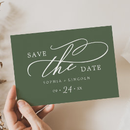 Reserve A Data SOPHIA Rustic Woodland Olive Green Code Casamento