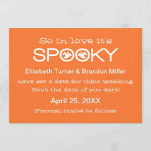 Reserve A Data Spookie Typografia Halloween Salve a Data