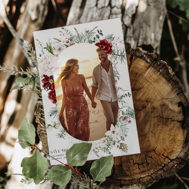 Reserve A Data Spruce & Lace | Foto do Casamento do Winter Floral (Criador carregado)