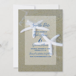 Reserve A Data Starfish Beach Wedding Save The Date