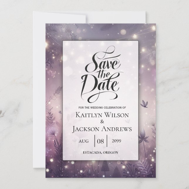 Reserve A Data Starlit Enchantment em Bloom Wedding (Frente)