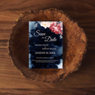 Reserve A Data Starry Night Floral Casamento Salve A Data
