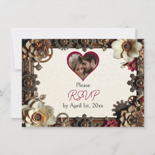 Reserve A Data Steampunk Gothic Themed Weding RSVP