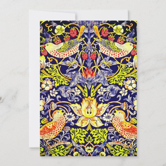 Reserve A Data Strawberry Thef Birds William Morris (Frente)