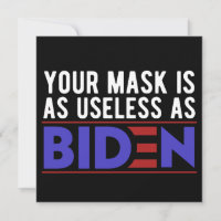 Sua Máscara É Tão Inútil Quanto Biden