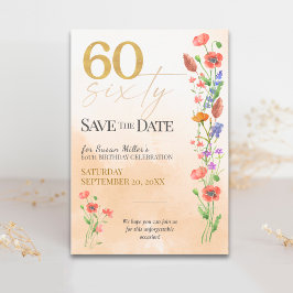 Reserve A Data Suave Aniversário de 60 Anos - 60 Anos