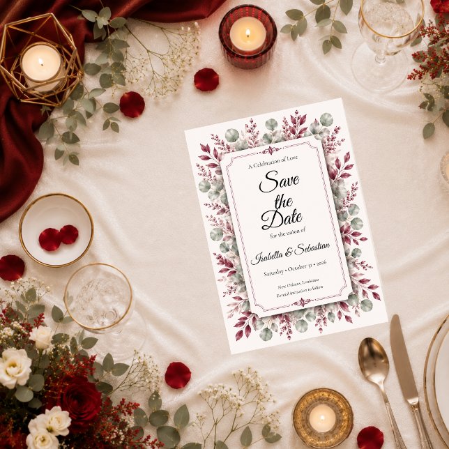 Reserve A Data Suite de Casamento Floral Romântico (Criador carregado)