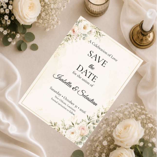 Reserve A Data Suite de Noiva Floral Elegante (Criador carregado)