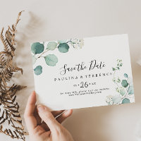 Summer Green Eucalyptus Foliage Horizontal Wedding