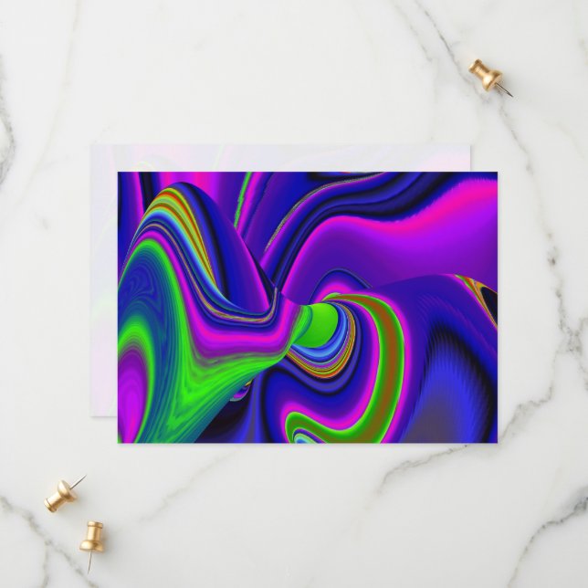 Reserve A Data Summerrainbow, Abstrato 3D Rainbowart (Frente/Verso In Situ)