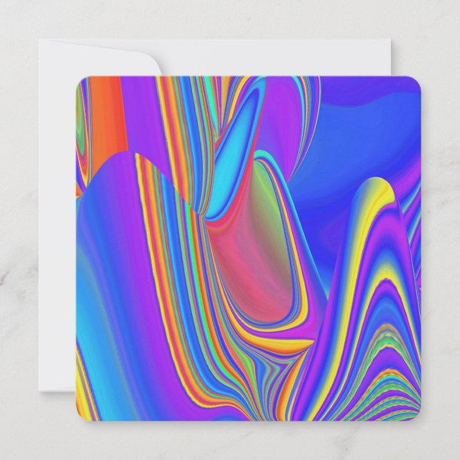 Reserve A Data Summersense, Abstrato 3D Rainbowart (Frente)