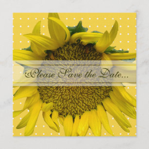 Reserve A Data Sunflower Save The Date com pontos