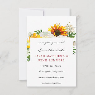 Reserve A Data Sunflower & White Floral Artsy Salvar Data V2