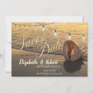 Reserve A Data Sunset Beach Seashell String Light Salve A Data