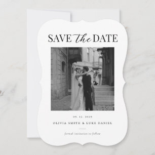 Reserve A Data Suporte de Foto de Casamento Minimalista Elegante