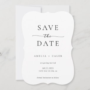 Reserve A Data Suporte de Foto Minimalista Moderna para Casamento