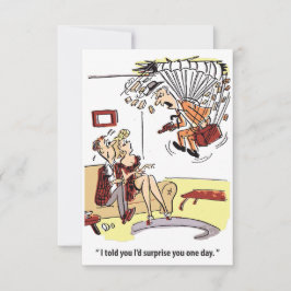 Reserve A Data Surpresa Súbita, Paraquedista, Engraçada