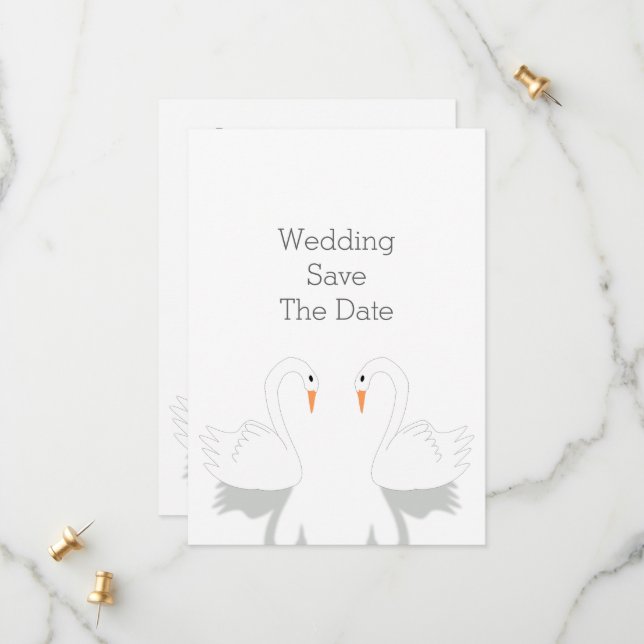Reserve A Data Swans Design Wedding (Frente/Verso In Situ)