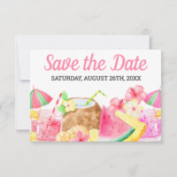 Sweet 16 Birthday Tropical Havaiana Watercolor