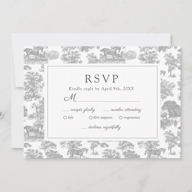 Reserve A Data Tapete de Cinza de prata-chic elegante (Frente)