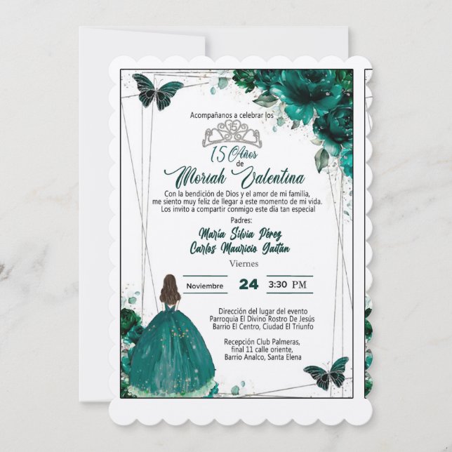 RESERVE A DATA TARJETA PARA BODA O QUINCEAÑERA (Frente)