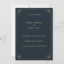 Reserve A Data Tartan Naval Dourado Casamento Espinho Escocês