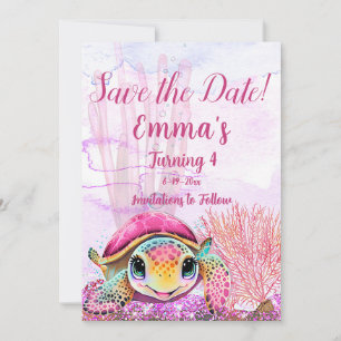 Reserve A Data Tartaruga 4º Aniversário, Sob o Mar