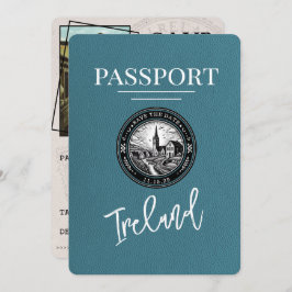 Reserve A Data Teal Ireland Passport Save Date (Salva A Data)