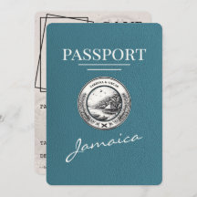 Teal Jamaica Passport Salvar Data