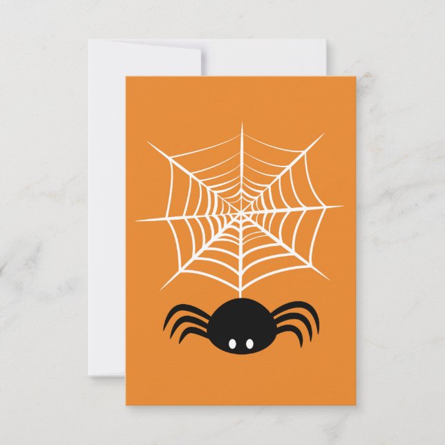 Reserve A Data Teia de Aranha de Halloween (Frente)