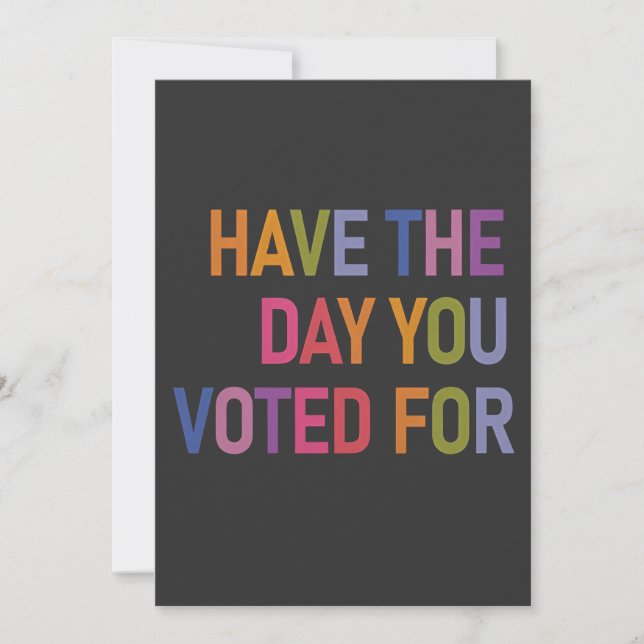 Reserve A Data Tem o dia em que votou em Anti Trump? (Frente)