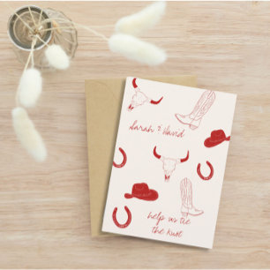 Reserve A Data Tema de Casamento Cowboy 