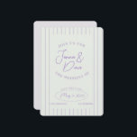 Reserve A Data Tendência Salve o Dia do Casamento Simples e moder<br><div class="desc">Apresentamos nossos cartões de Save the Date de casamento modernos e elegantes,  projetados com um tema de lavanda simples e contemporâneo,  disponíveis exclusivamente na Etsy. Esses cartões elegantes e atraentes são a maneira perfeita de anunciar seu casamento e definir o tom do seu dia especial.</div>