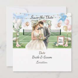 Reserve A Data Tênis Salve a data do casamento do Tênis Player